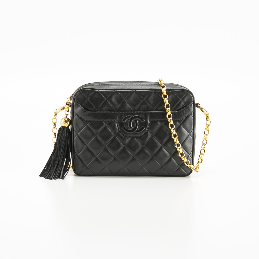 【ヴィンテージ・中古】シャネル CHANEL ラムマトラッセ フリンジショルダーバッグ【FITHOUSE ONLINE SHOP】
