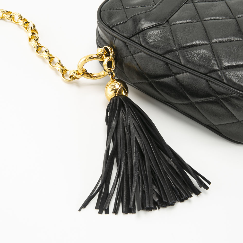 【ヴィンテージ・中古】シャネル CHANEL ラムマトラッセ フリンジショルダーバッグ【FITHOUSE ONLINE SHOP】
