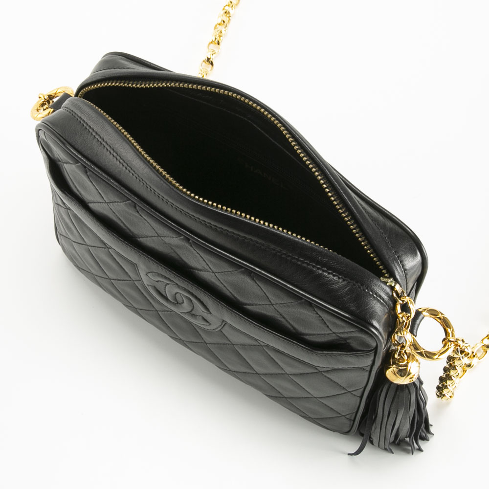 【ヴィンテージ・中古】シャネル CHANEL ラムマトラッセ フリンジショルダーバッグ【FITHOUSE ONLINE SHOP】