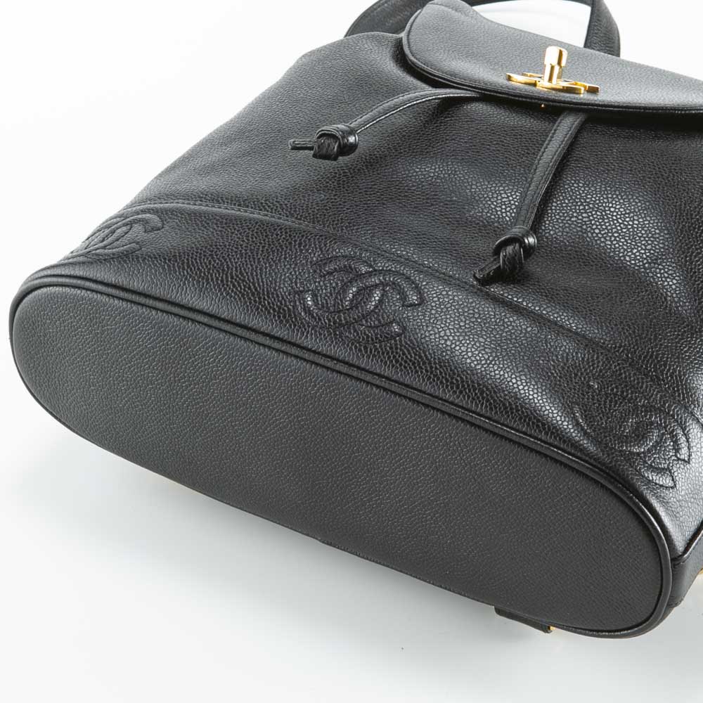 ヴィンテージ・中古】シャネル CHANEL バックパック トリプルココ型 