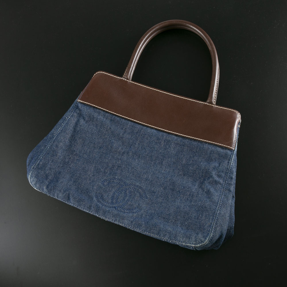 SALE/78%OFF】 CHANEL シャネル CC ココマーク デニム トートバッグ