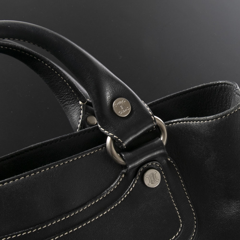 ヴィンテージ・中古】セリーヌ CELINE ハンド・トートバッグ カーフ 