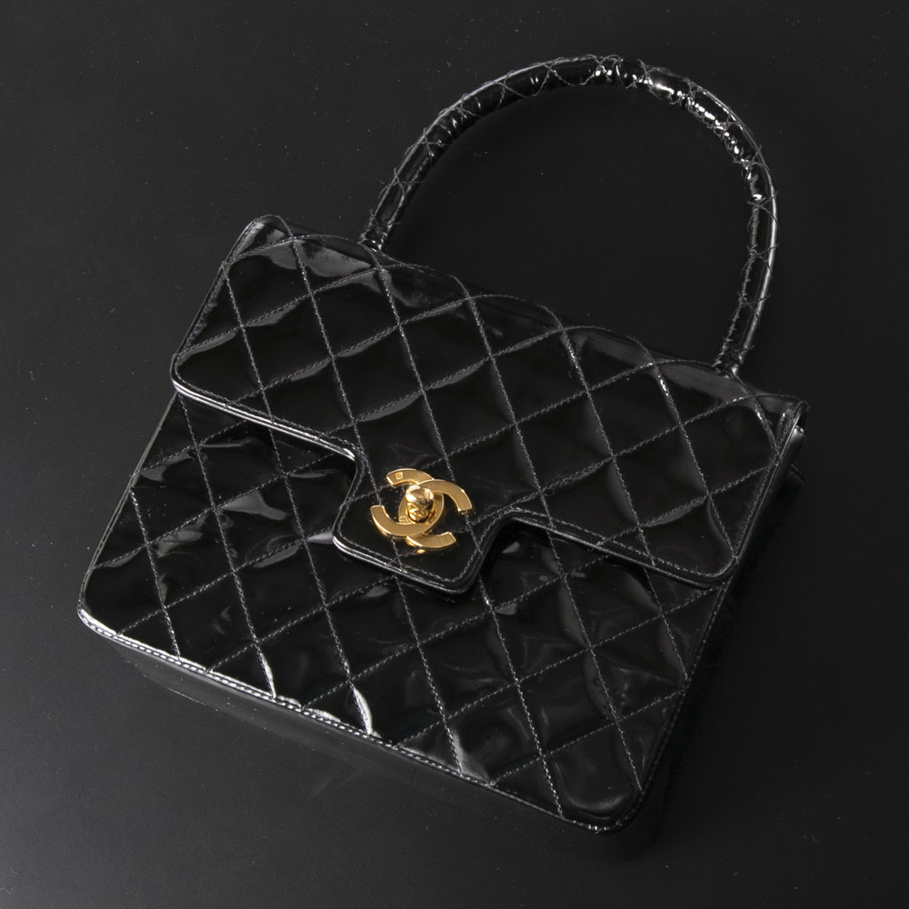 ヴィンテージ・中古】シャネル CHANEL ハンド・トートバッグ エナメル