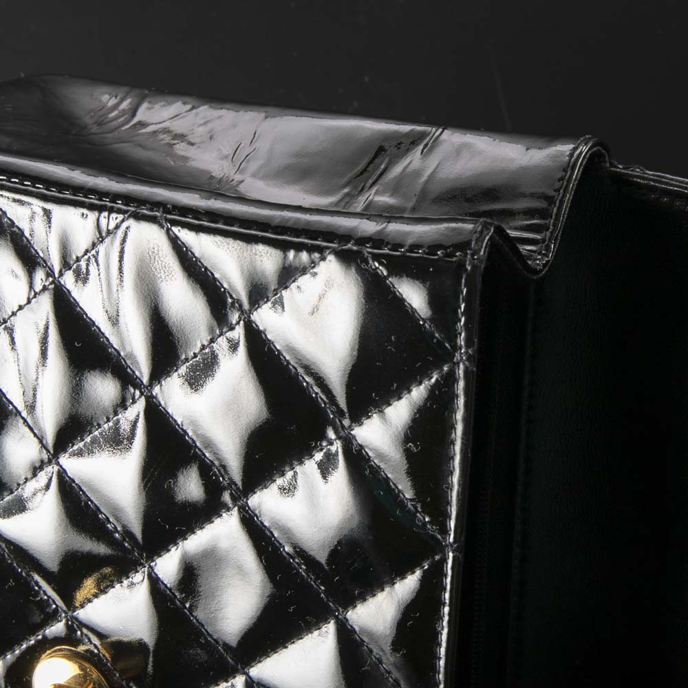 【ヴィンテージ・中古】シャネル CHANEL ハンド・トートバッグ エナメルターンロックワンハンド【FITHOUSE ONLINE SHOP】