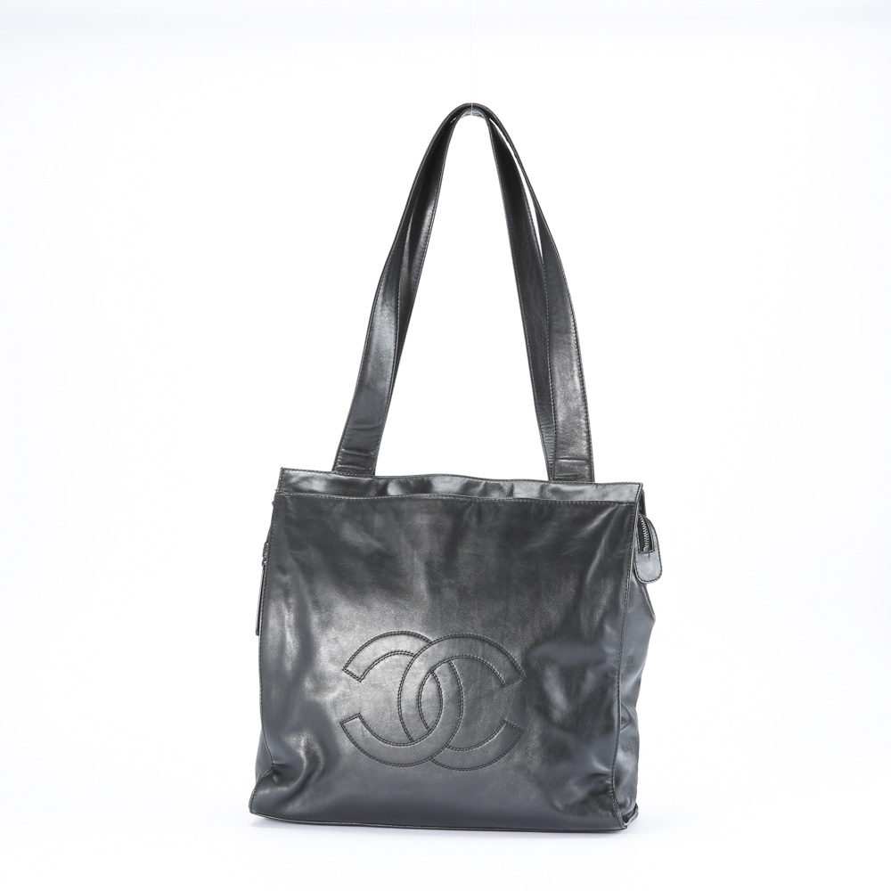 【ヴィンテージ・中古】シャネル CHANEL ラムスキンデカココショルダートートバッグ【FITHOUSE ONLINE SHOP】