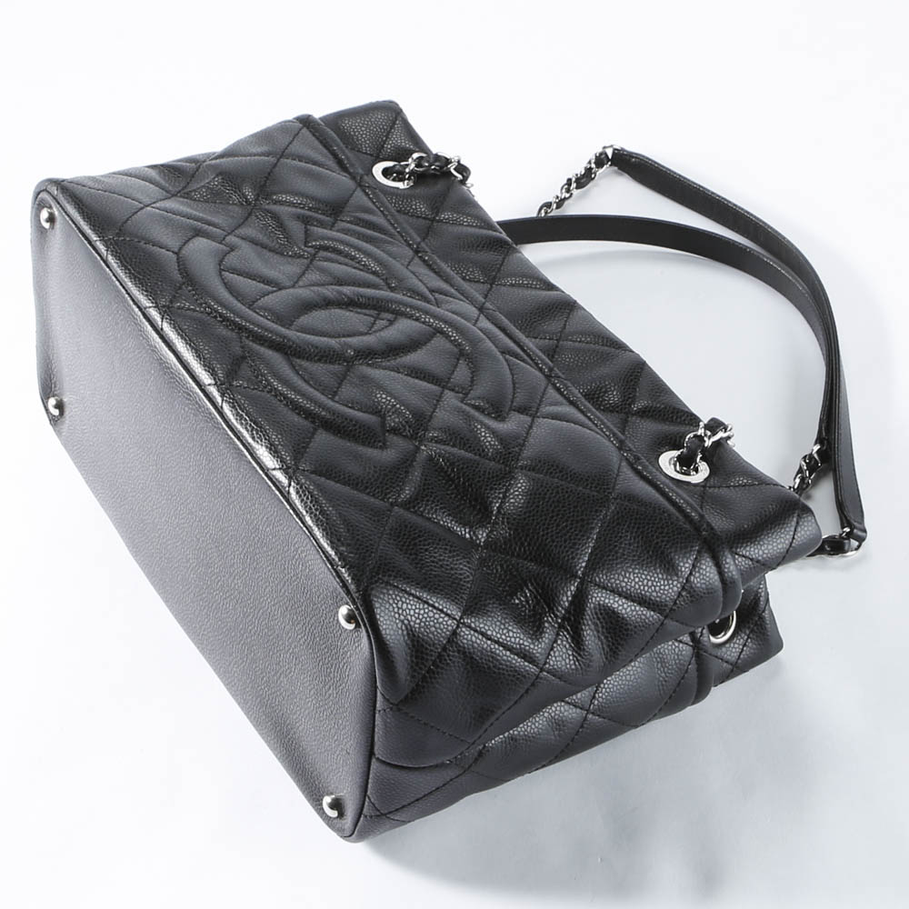 【ヴィンテージ・中古】シャネル CHANEL キャビアチェーントートバッグ A67290【FITHOUSE ONLINE SHOP】