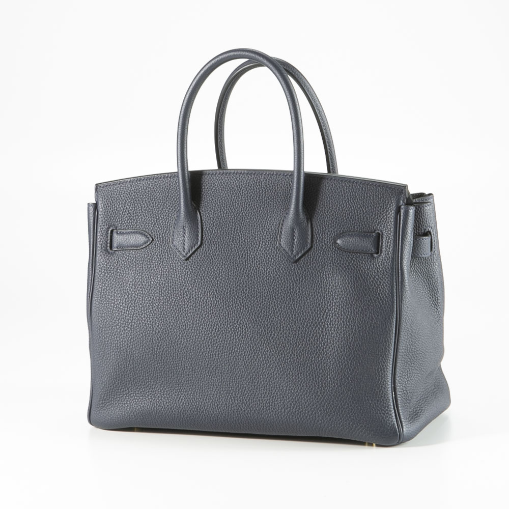【ヴィンテージ・中古】エルメス HERMES ハンド・トートバッグ バーキン BIRKIN#30/トゴ/GD/ブルーニュイ【FITHOUSE ONLINE SHOP】