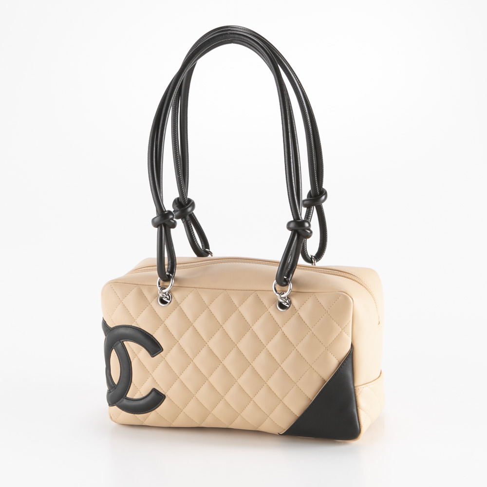 ヴィンテージ・中古】シャネル CHANEL カンボンラインボーリングバッグ