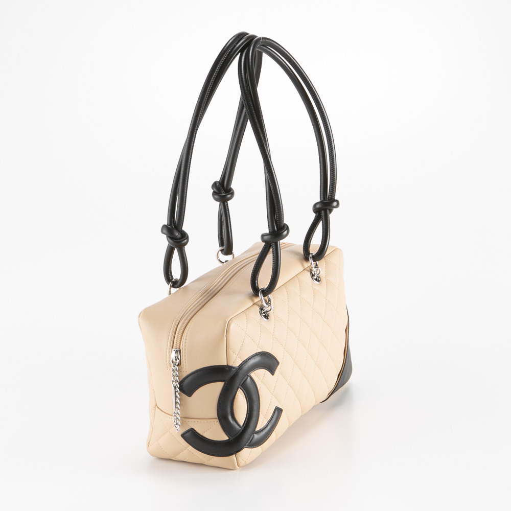 ヴィンテージ・中古】シャネル CHANEL カンボンラインボーリングバッグ