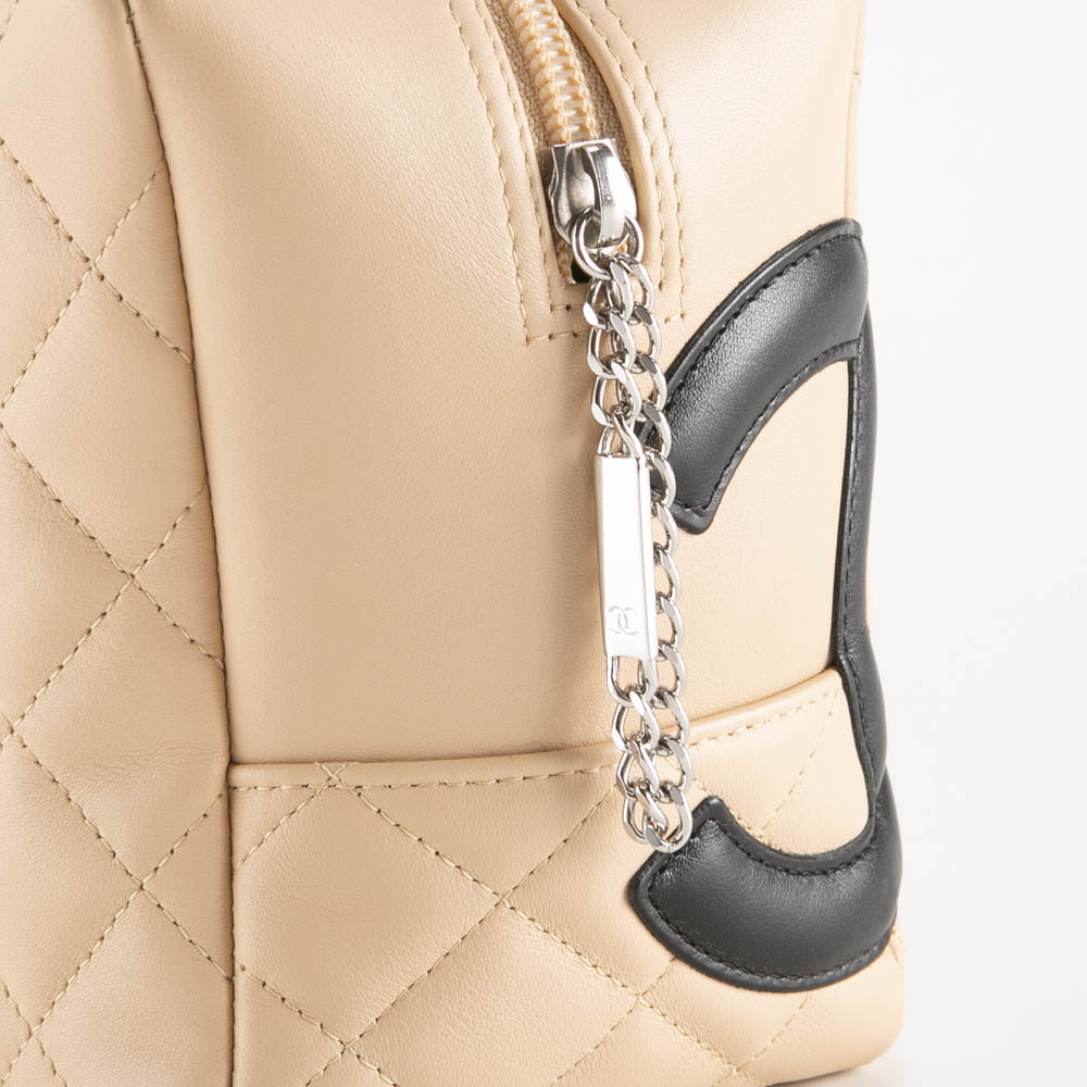 ヴィンテージ・中古】シャネル CHANEL カンボンラインボーリングバッグ