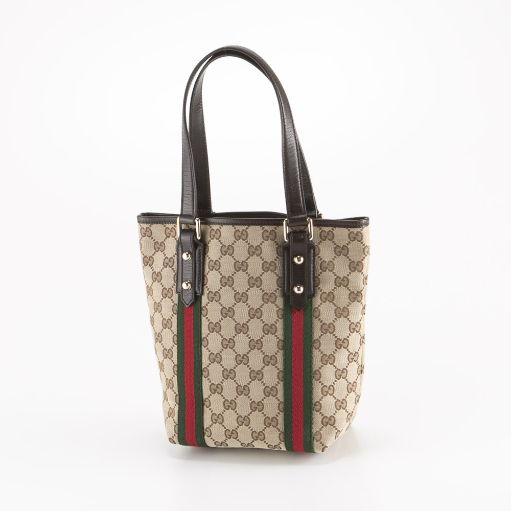 ヴィンテージ・中古】グッチ GUCCI GGキャンバス シェリーライン