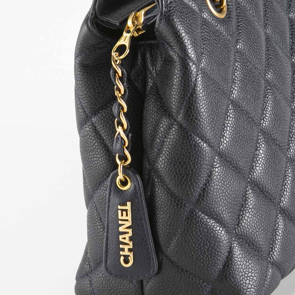 ヴィンテージ・中古】シャネル CHANEL キャビアスキン マトラッセ 