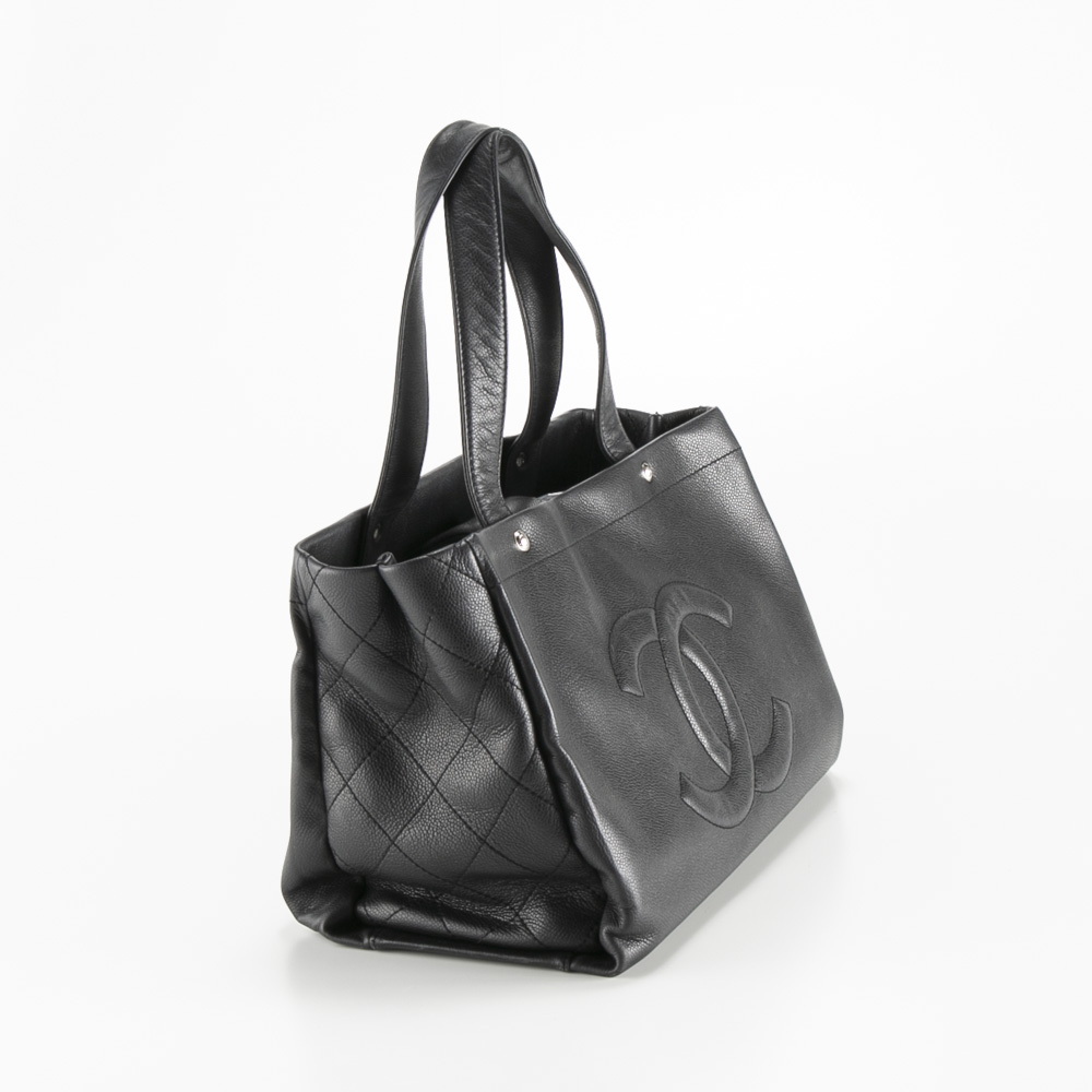 ヴィンテージ・中古】シャネル CHANEL デカココキャビアスキントート