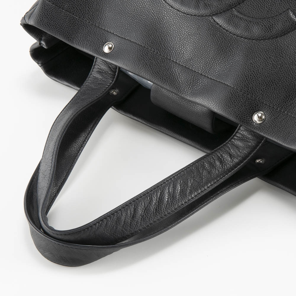 ヴィンテージ・中古】シャネル CHANEL デカココキャビアスキントート