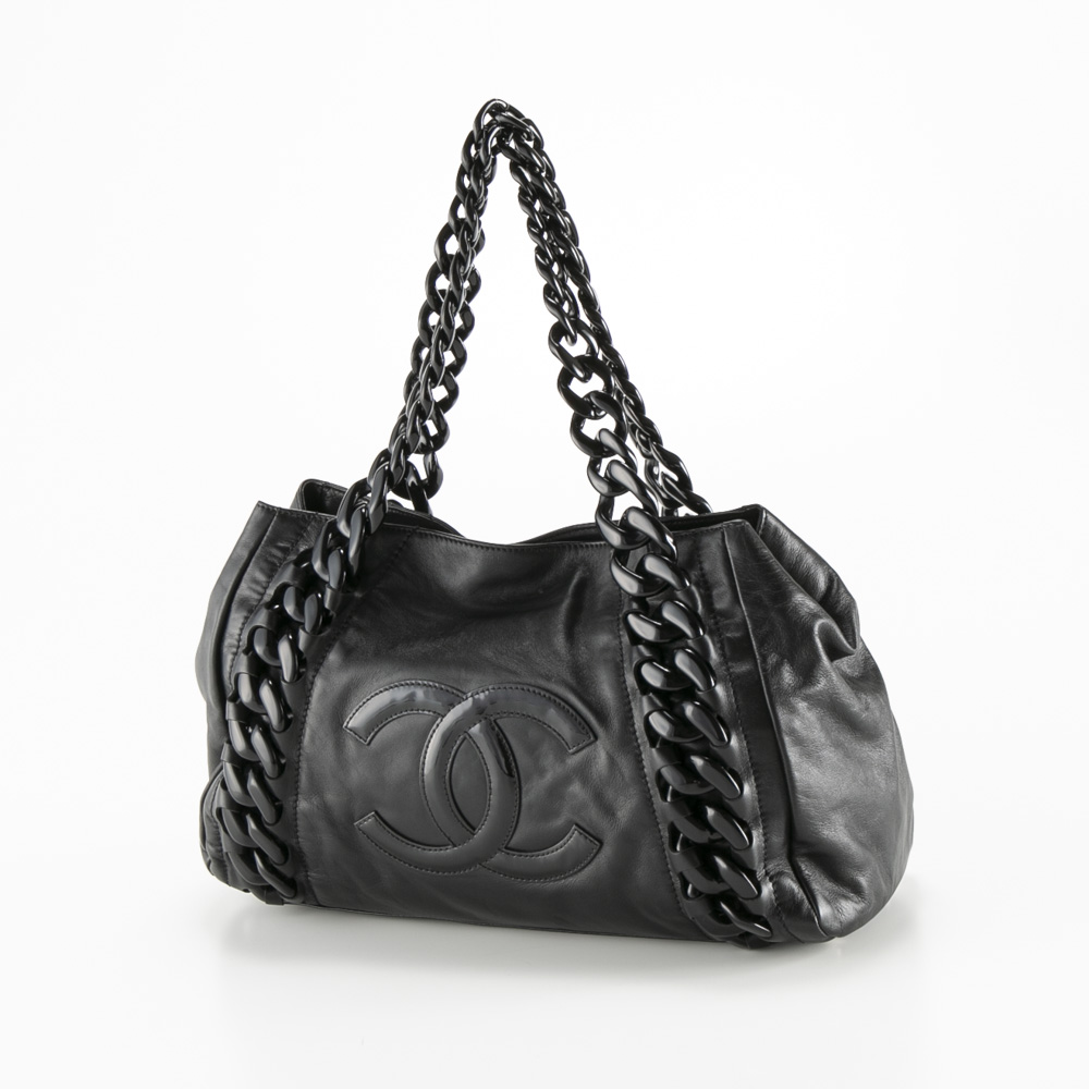 ヴィンテージ・中古】シャネル CHANEL プラスチックチェーントート 