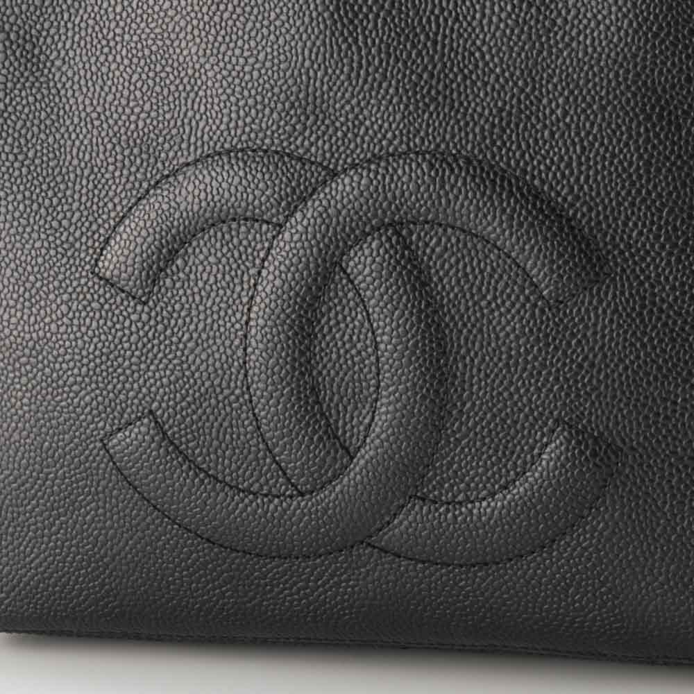 【ヴィンテージ・中古】シャネル CHANEL キャビアスキン フラップ チェーントートバッグ【FITHOUSE ONLINE SHOP】