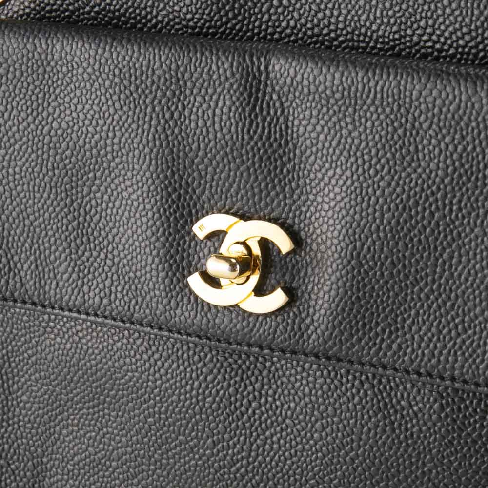 【ヴィンテージ・中古】シャネル CHANEL キャビアスキン フラップ チェーントートバッグ【FITHOUSE ONLINE SHOP】