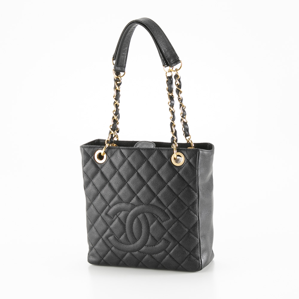 【ヴィンテージ・中古】シャネル CHANEL キャビアスキン PST チェーントートバッグ A50994【FITHOUSE ONLINE SHOP】