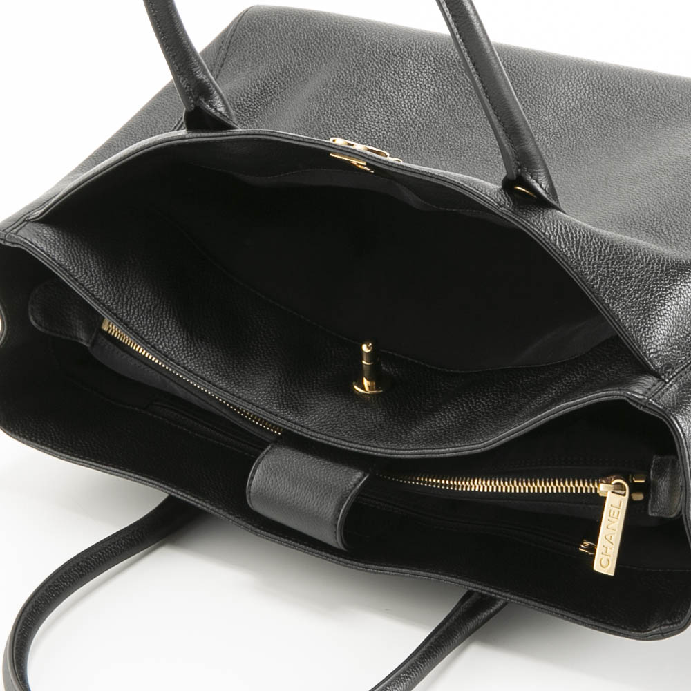 【ヴィンテージ・中古】シャネル CHANEL ハンド・トートバッグ エグゼクティブ トート ターンロック A15206【FITHOUSE ONLINE SHOP】