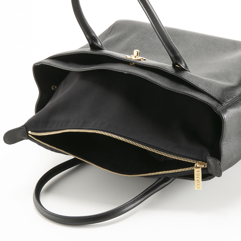 【ヴィンテージ・中古】シャネル CHANEL ハンド・トートバッグ エグゼクティブ トート ターンロック A15206【FITHOUSE ONLINE SHOP】