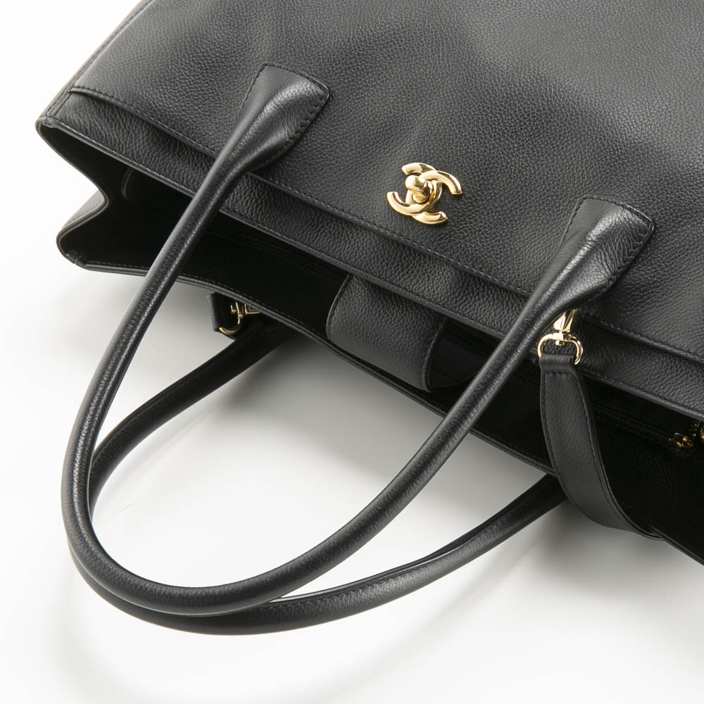 【ヴィンテージ・中古】シャネル CHANEL ハンド・トートバッグ エグゼクティブ トート ターンロック A15206【FITHOUSE ONLINE SHOP】