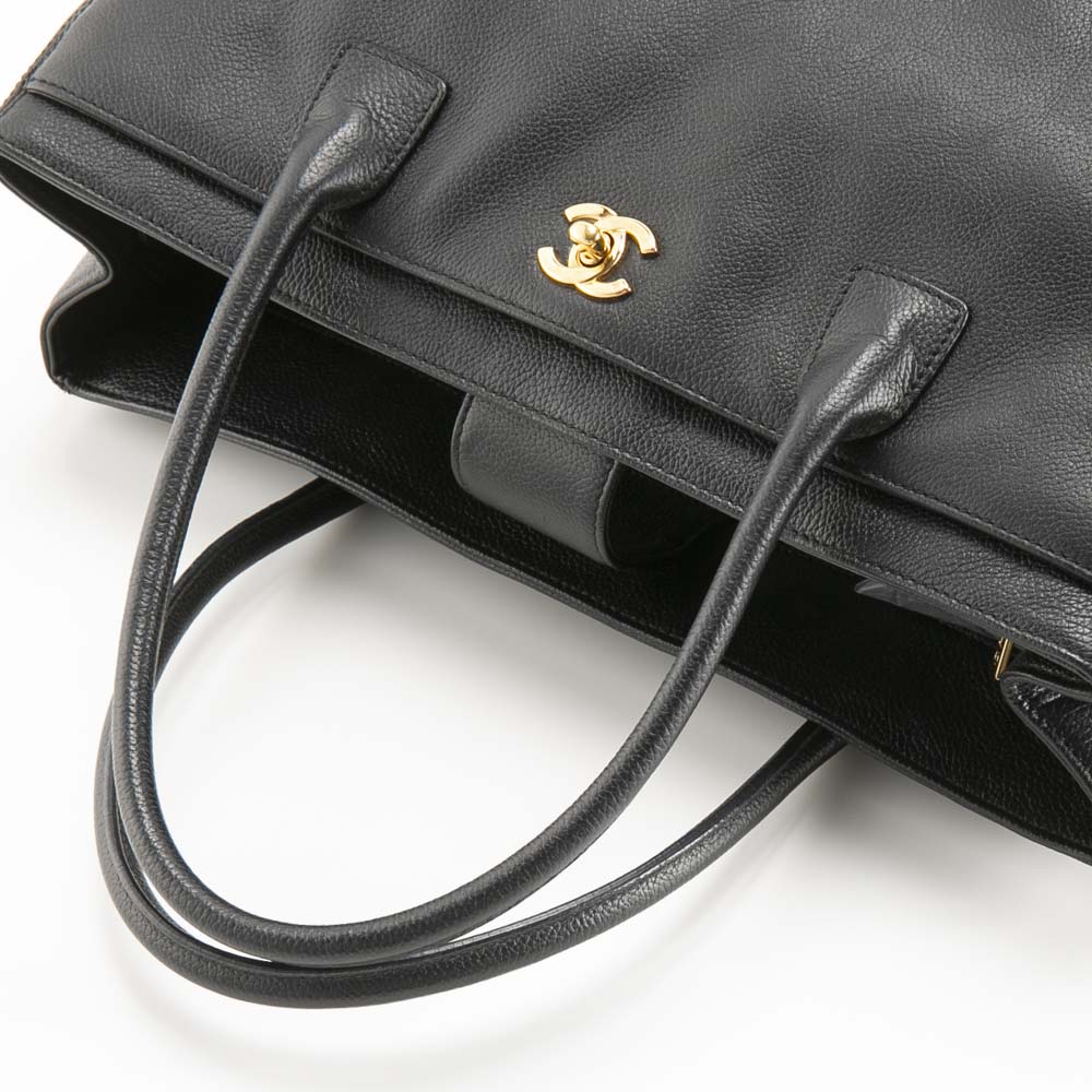 【ヴィンテージ・中古】シャネル CHANEL トートバッグ エグゼクティブ トート ターンロック A15206【FITHOUSE ONLINE SHOP】