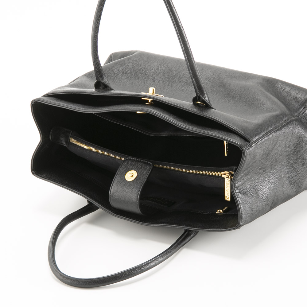 【ヴィンテージ・中古】シャネル CHANEL トートバッグ エグゼクティブ トート ターンロック A15206【FITHOUSE ONLINE SHOP】