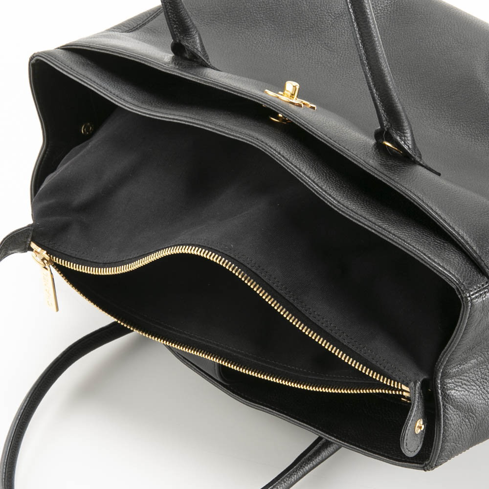 【ヴィンテージ・中古】シャネル CHANEL トートバッグ エグゼクティブ トート ターンロック A15206【FITHOUSE ONLINE SHOP】