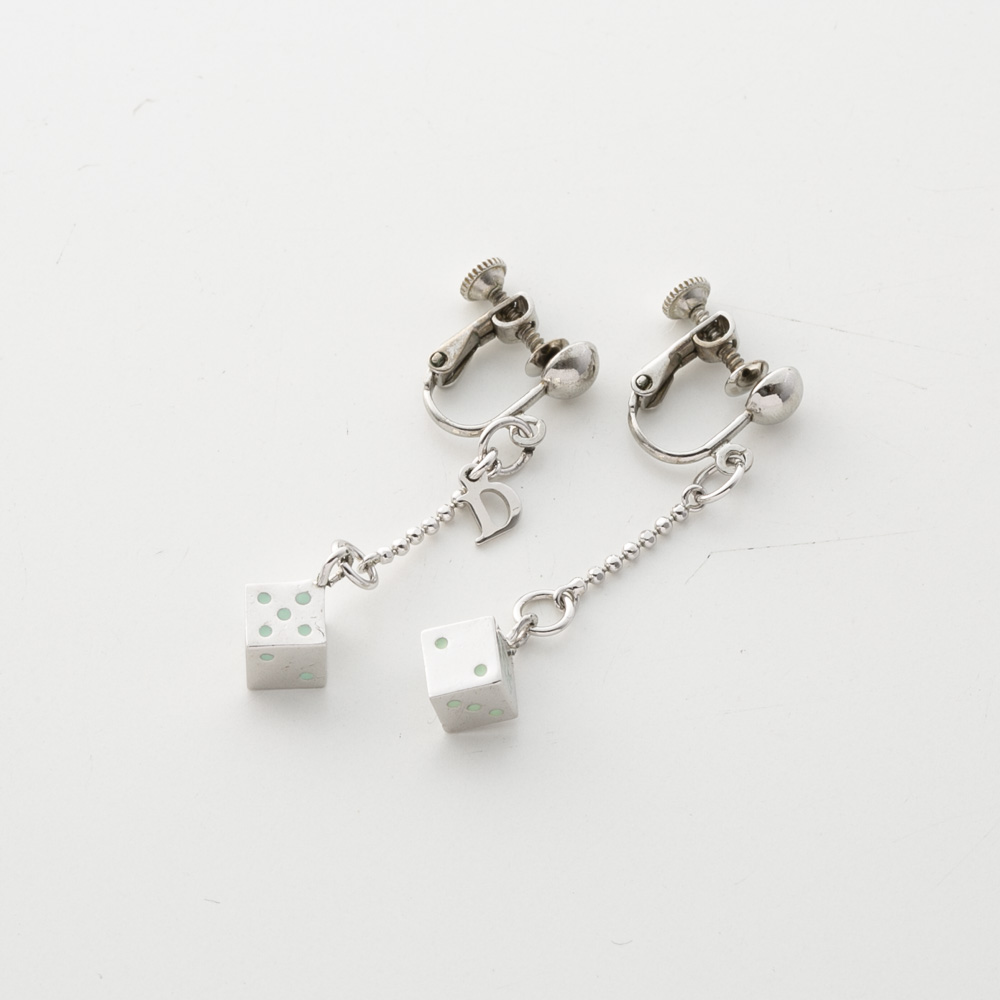 【ヴィンテージ・中古】ディオール DIOR サイコロイヤリング【FITHOUSE ONLINE SHOP】