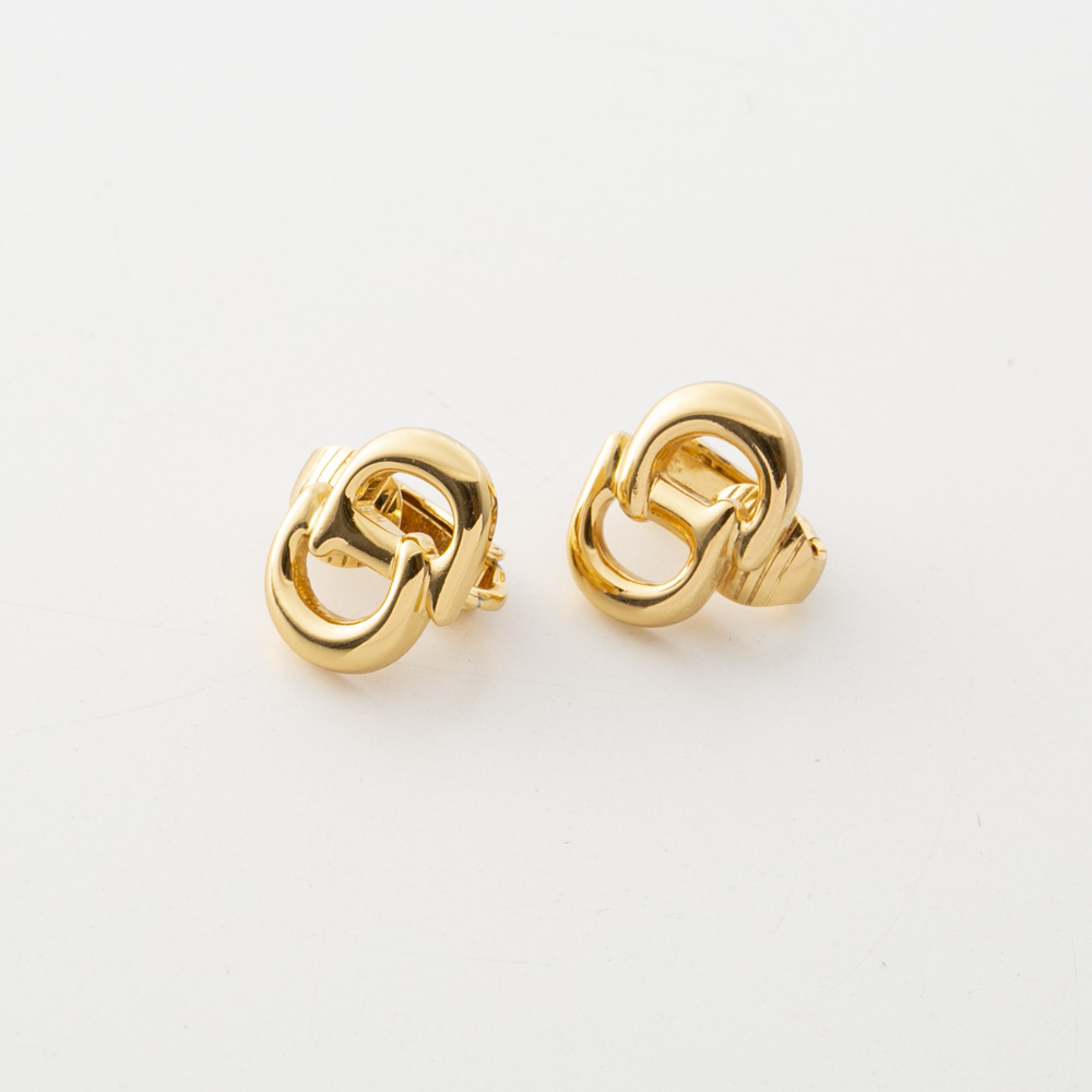 【ヴィンテージ・中古】ディオール DIOR 立体CDロゴイヤリング【FITHOUSE ONLINE SHOP】