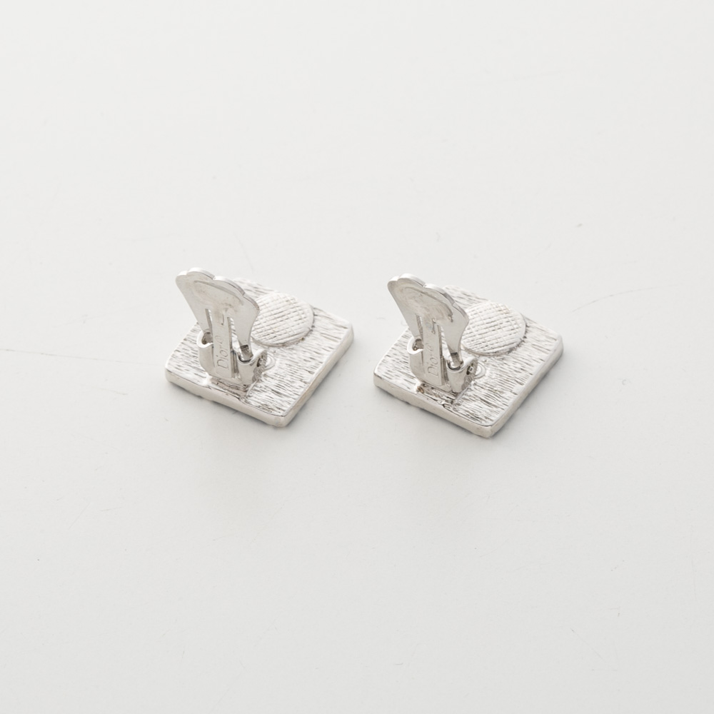 【ヴィンテージ・中古】ディオール DIOR トロッター スクエアイヤリング【FITHOUSE ONLINE SHOP】
