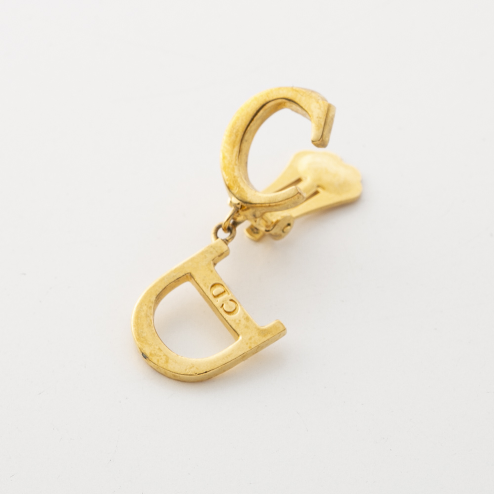 【ヴィンテージ・中古】ディオール DIOR CDロゴイヤリング【FITHOUSE ONLINE SHOP】