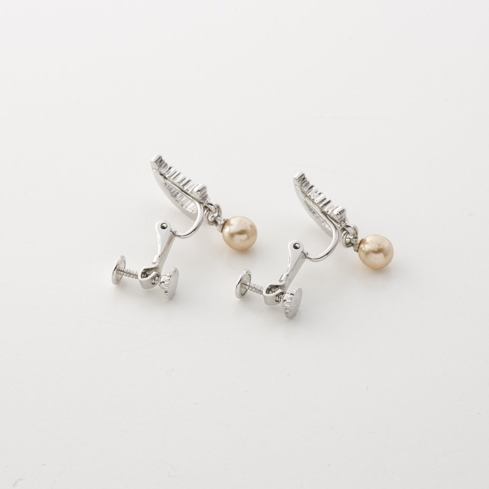 【ヴィンテージ・中古】ディオール DIOR Dパールイヤリング【FITHOUSE ONLINE SHOP】