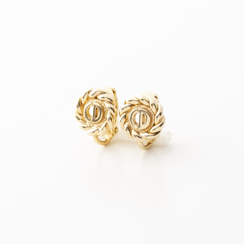 【ヴィンテージ・中古】ディオール DIOR CDサークルリースイヤリング【FITHOUSE ONLINE SHOP】