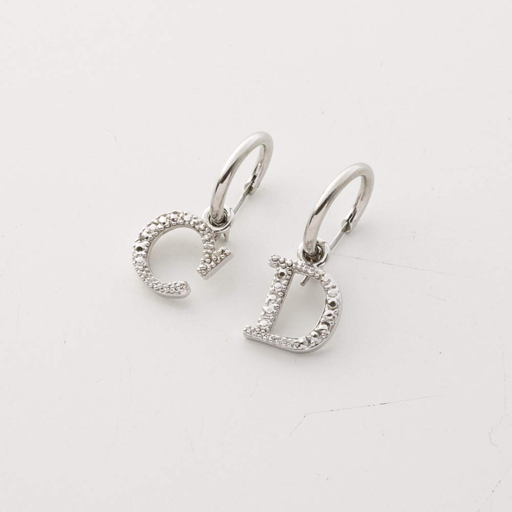 【ヴィンテージ・中古】ディオール DIOR CDフープピアス【FITHOUSE ONLINE SHOP】