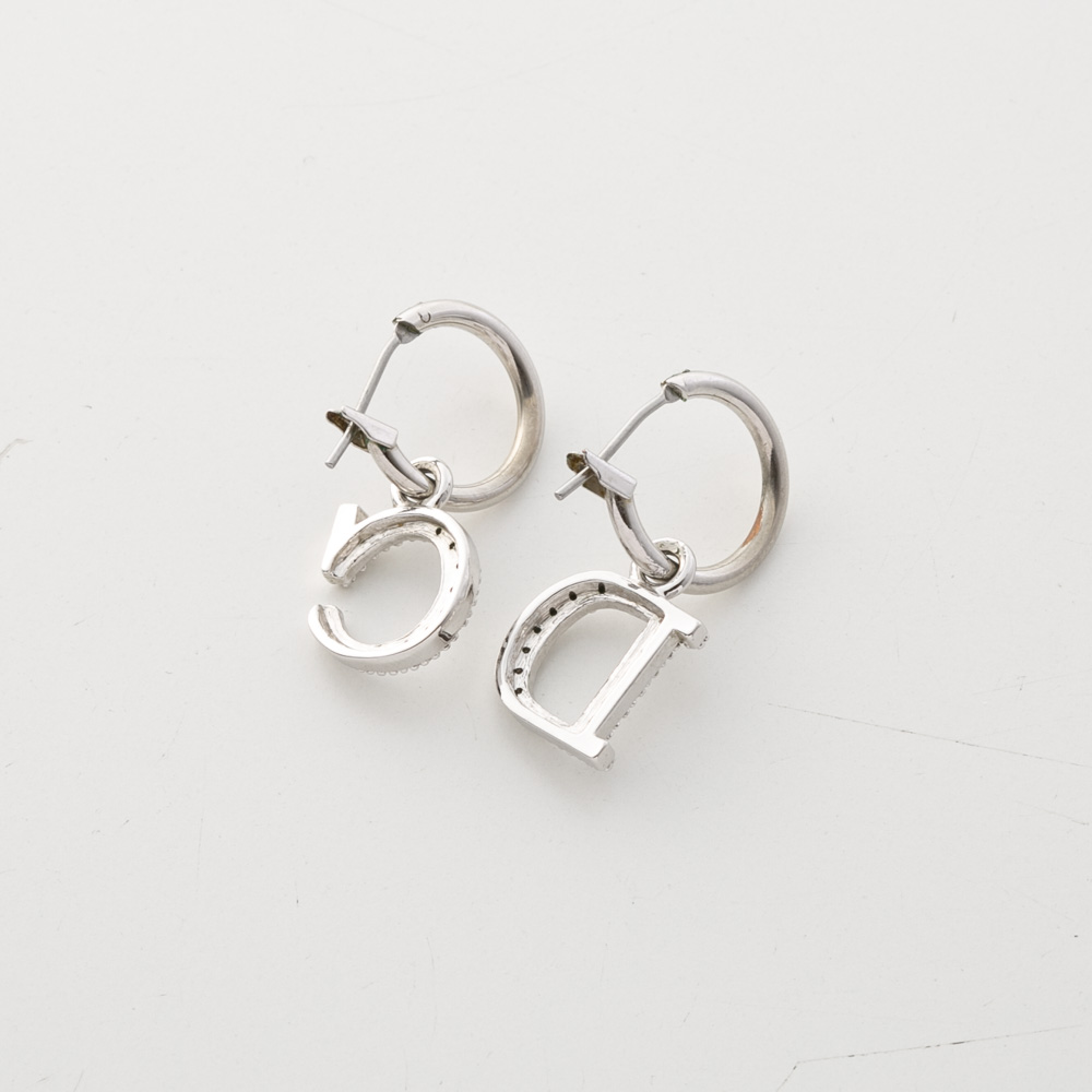 【ヴィンテージ・中古】ディオール DIOR CDフープピアス【FITHOUSE ONLINE SHOP】
