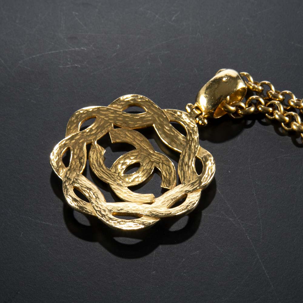ヴィンテージ・中古】シャネル CHANEL 太チェーンデカココネックレス 