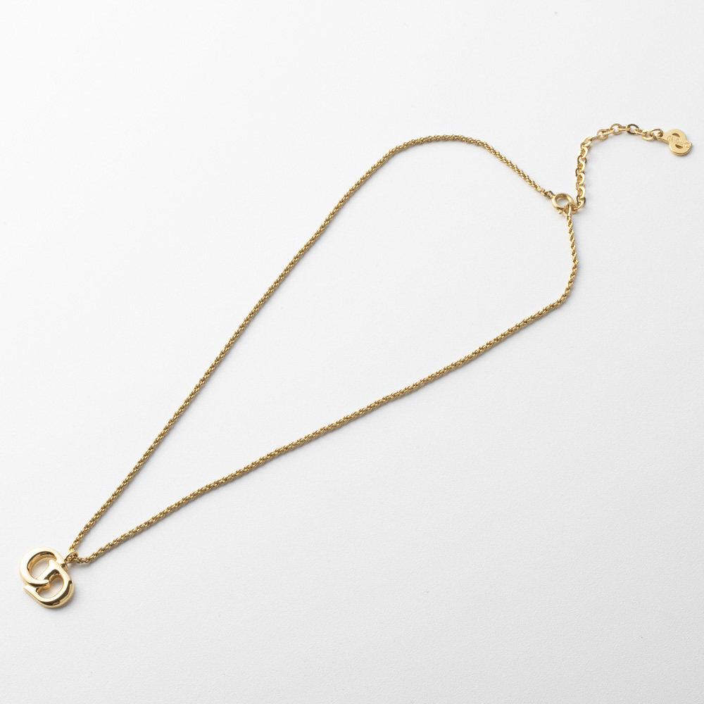 ヴィンテージ・中古】ディオール DIOR CDロゴ立体ネックレス【FITHOUSE 