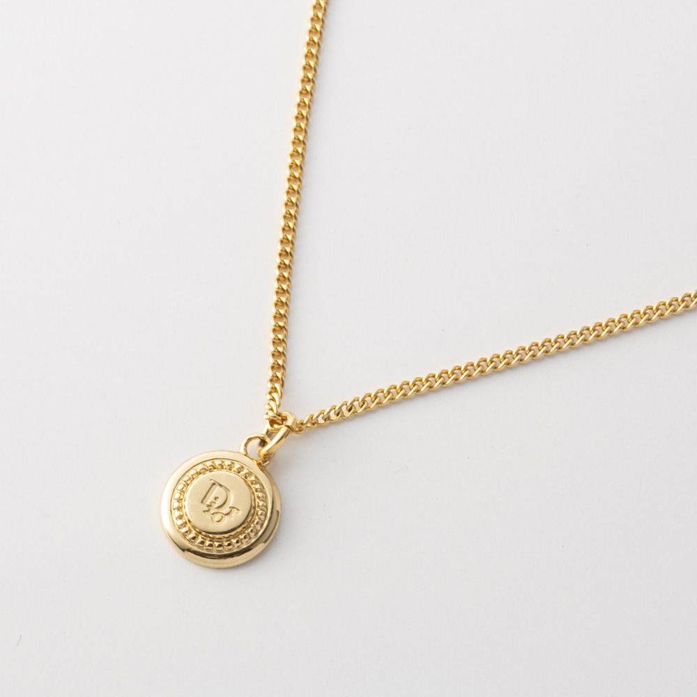 【ヴィンテージ・中古】ディオール DIOR ロゴサークルネックレス【FITHOUSE ONLINE SHOP】