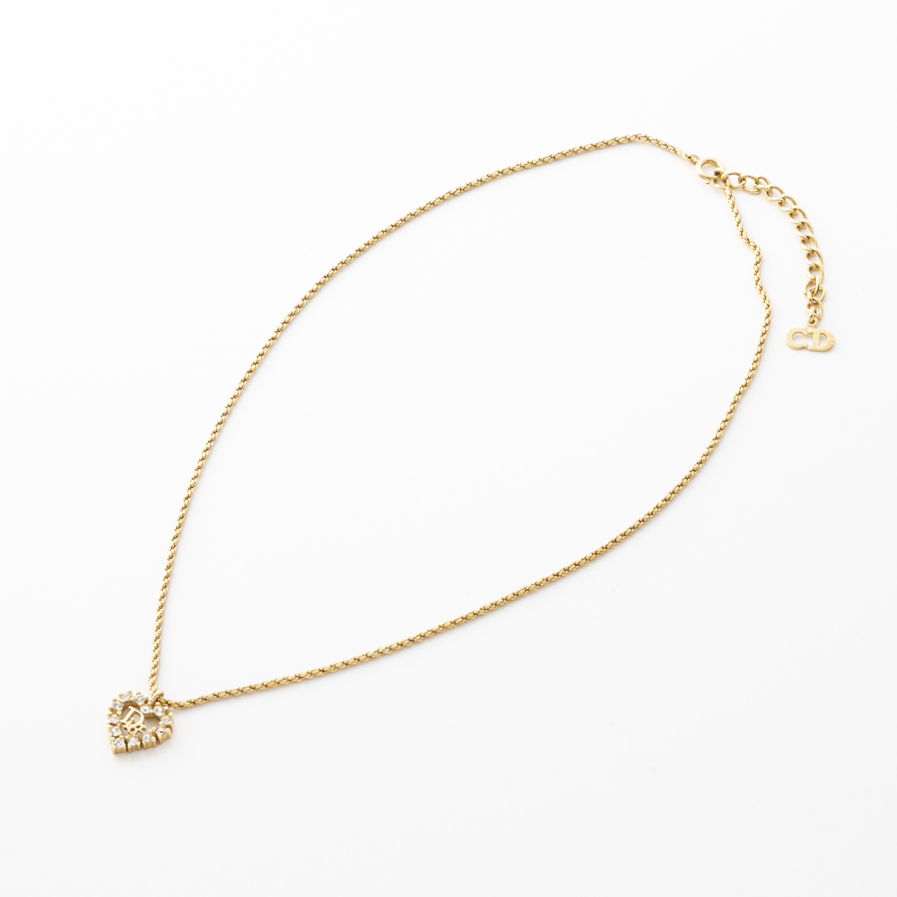 ヴィンテージ・中古】ディオール DIOR ハートラインストーン