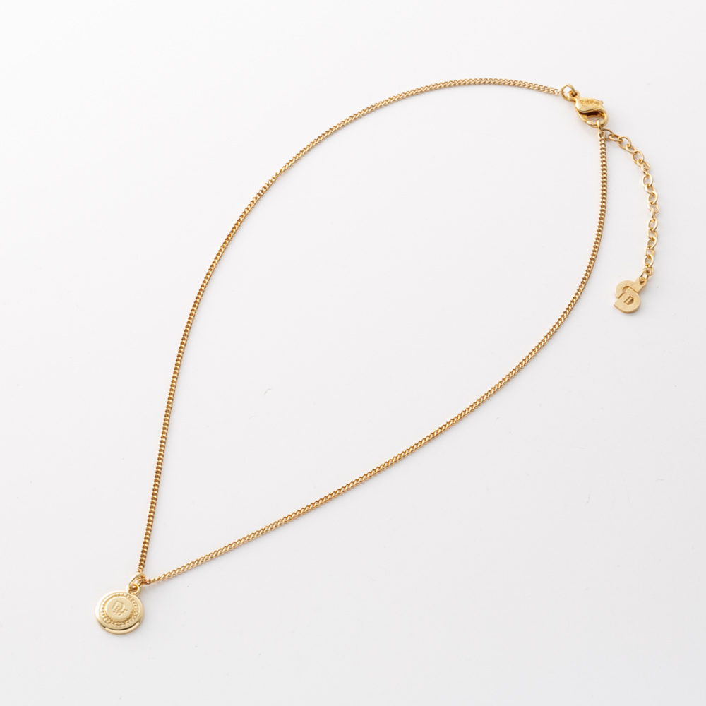 【ヴィンテージ・中古】ディオール DIOR ロゴサークルネックレス【FITHOUSE ONLINE SHOP】
