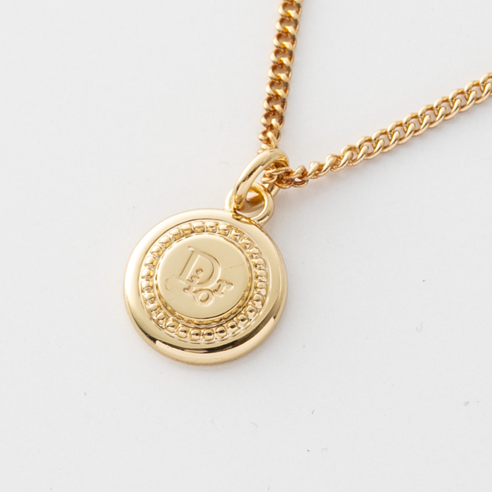【ヴィンテージ・中古】ディオール DIOR ロゴサークルネックレス【FITHOUSE ONLINE SHOP】