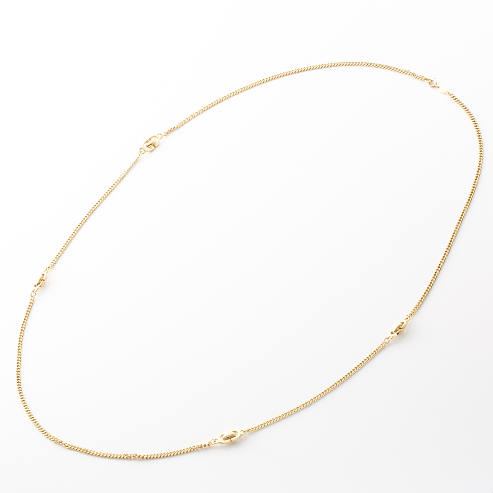 【ヴィンテージ・中古】ディオール DIOR CDロゴ喜平風ロングネックレス【FITHOUSE ONLINE SHOP】