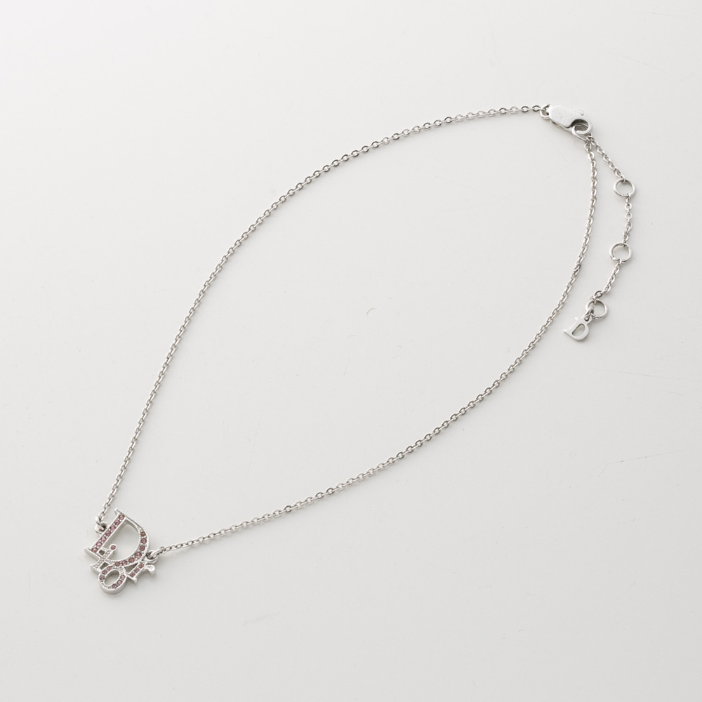 【ヴィンテージ・中古】ディオール DIOR ロゴストーンネックレス 【FITHOUSE ONLINE SHOP】