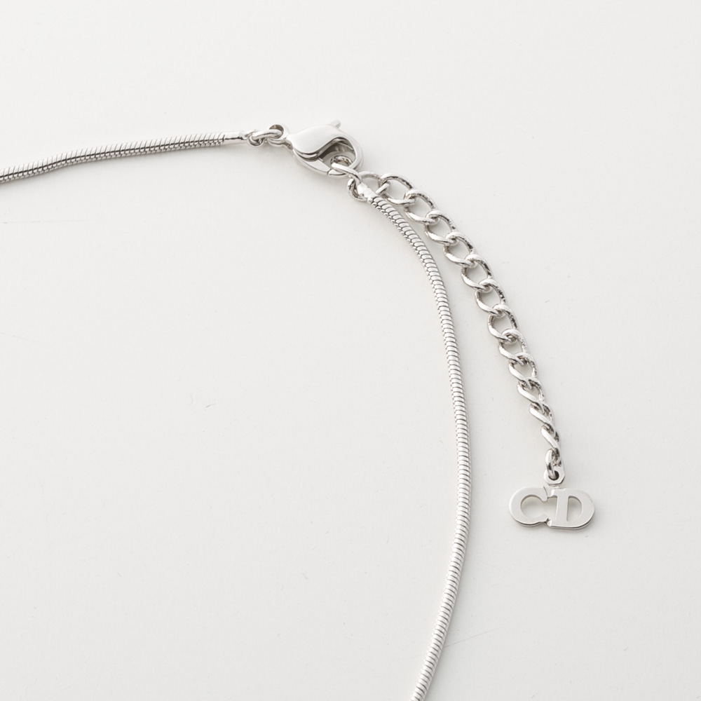 【ヴィンテージ・中古】ディオール DIOR ロゴプレートネックレス【FITHOUSE ONLINE SHOP】