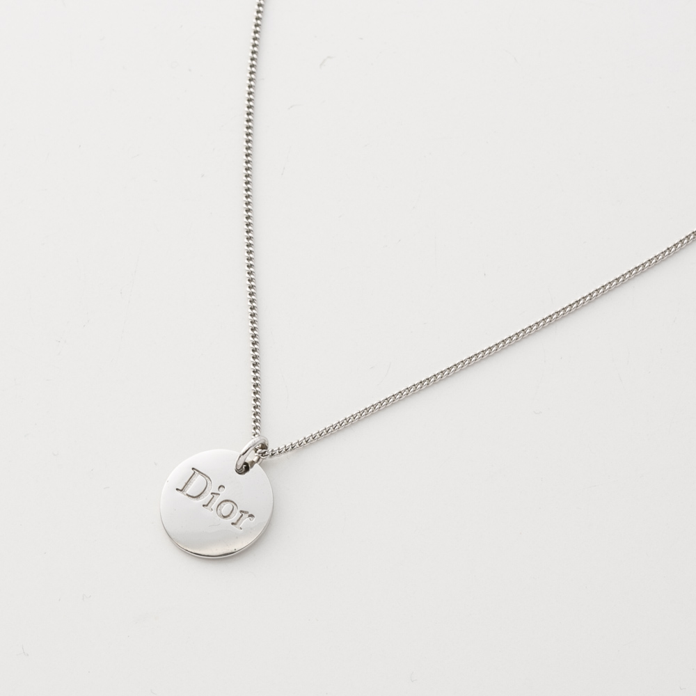 【ヴィンテージ・中古】ディオール DIOR 円盤ロゴネックレス【FITHOUSE ONLINE SHOP】