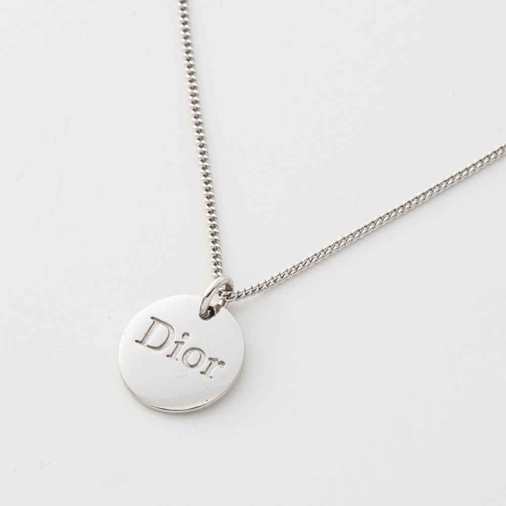 【ヴィンテージ・中古】ディオール DIOR 円盤ロゴネックレス【FITHOUSE ONLINE SHOP】