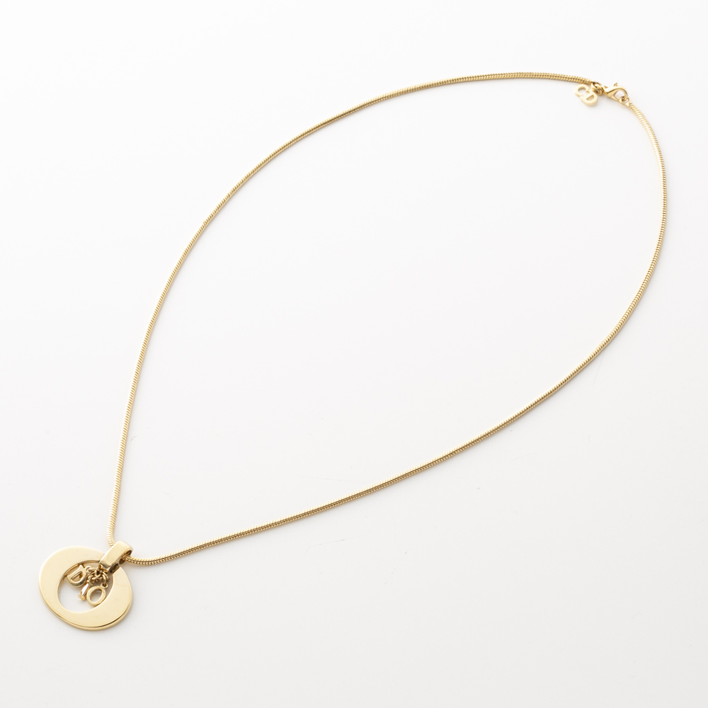 【ヴィンテージ・中古】ディオール DIOR ビッグオーバルネックレス【FITHOUSE ONLINE SHOP】
