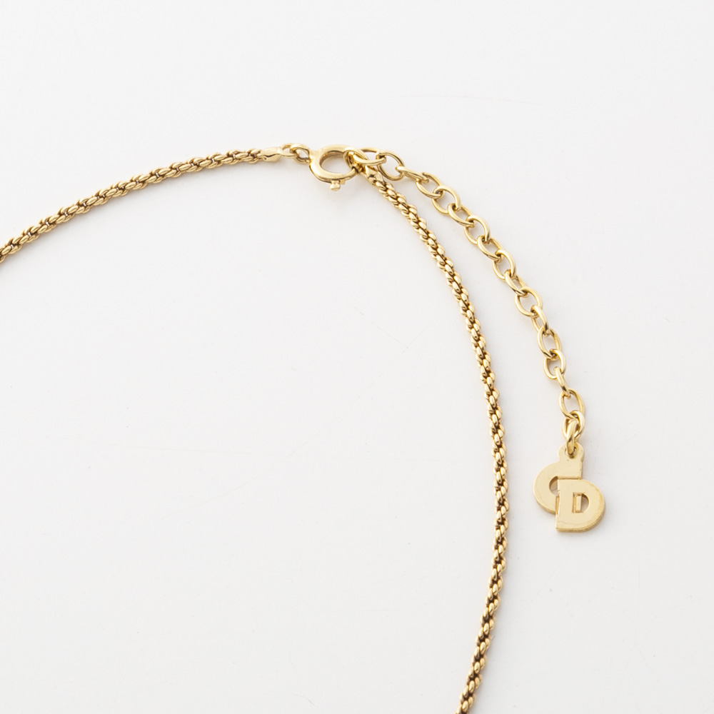 【ヴィンテージ・中古】ディオール DIOR ラウンドロゴコインネックレス【FITHOUSE ONLINE SHOP】