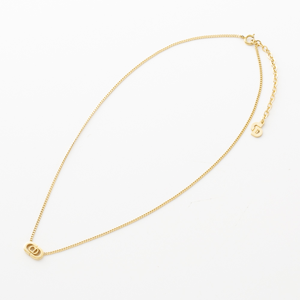【ヴィンテージ・中古】ディオール DIOR 楕円 CDロゴネックレス【FITHOUSE ONLINE SHOP】